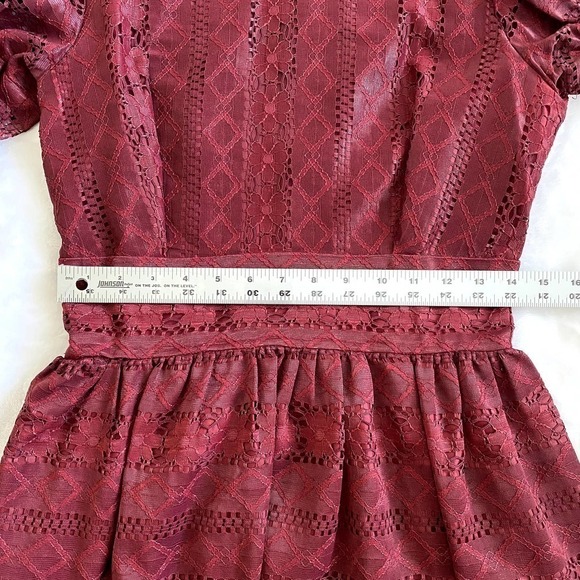 Joy Stevens | Vintage 70s Long Sleeve Lace Maxi Dress | Size: Small (Approx) - Picture 9 of 11